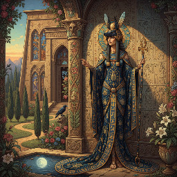 the goddess anput of ancient egypt, the god anubis' female counterpart