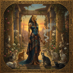 the ancient egyptian godess bastet