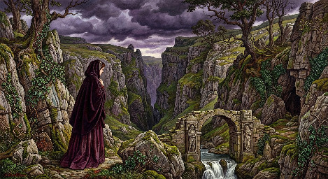 Goredale Scar in the Yorkshire Dales under dramatic, stormy skies