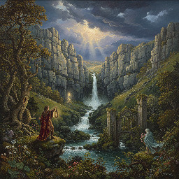 Goredale Scar in the Yorkshire Dales under dramatic, stormy skies