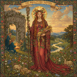 the goddess of fertility in ancient pagan england at high summer