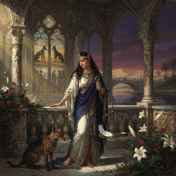 the goddess anput of ancient egypt, the god anubis' female counterpart