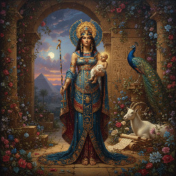 the ancient egyptian goddess isis