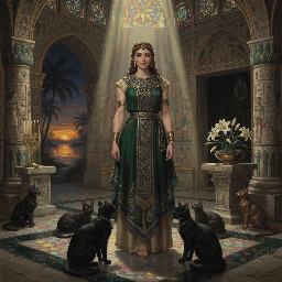 the ancient egyptian godess bastet