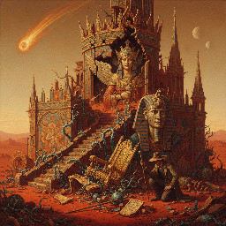 the fallen folly of the would-be god-king of mars